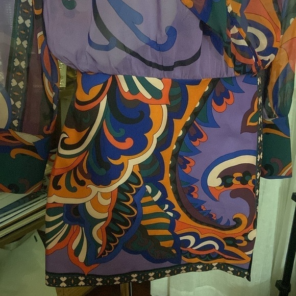 Zara mine dress tied high collar front slit long sleeve. NWOT - Picture 4 of 8